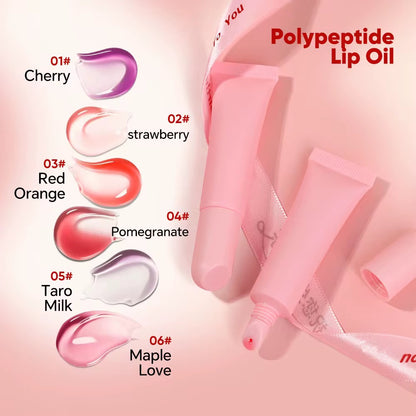 50pcs Private Label PolyPeptide Natural Fruit Gloss Oil