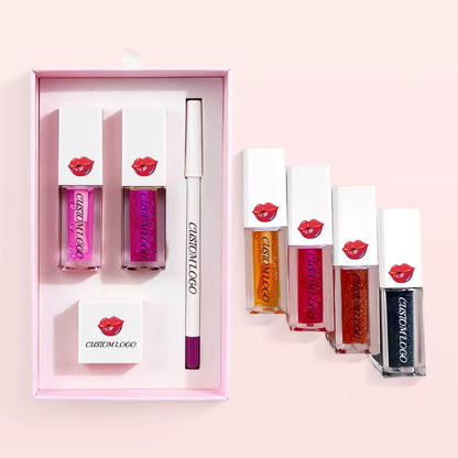 50 Sets Private Label 4-in-1 Lip Care Kit