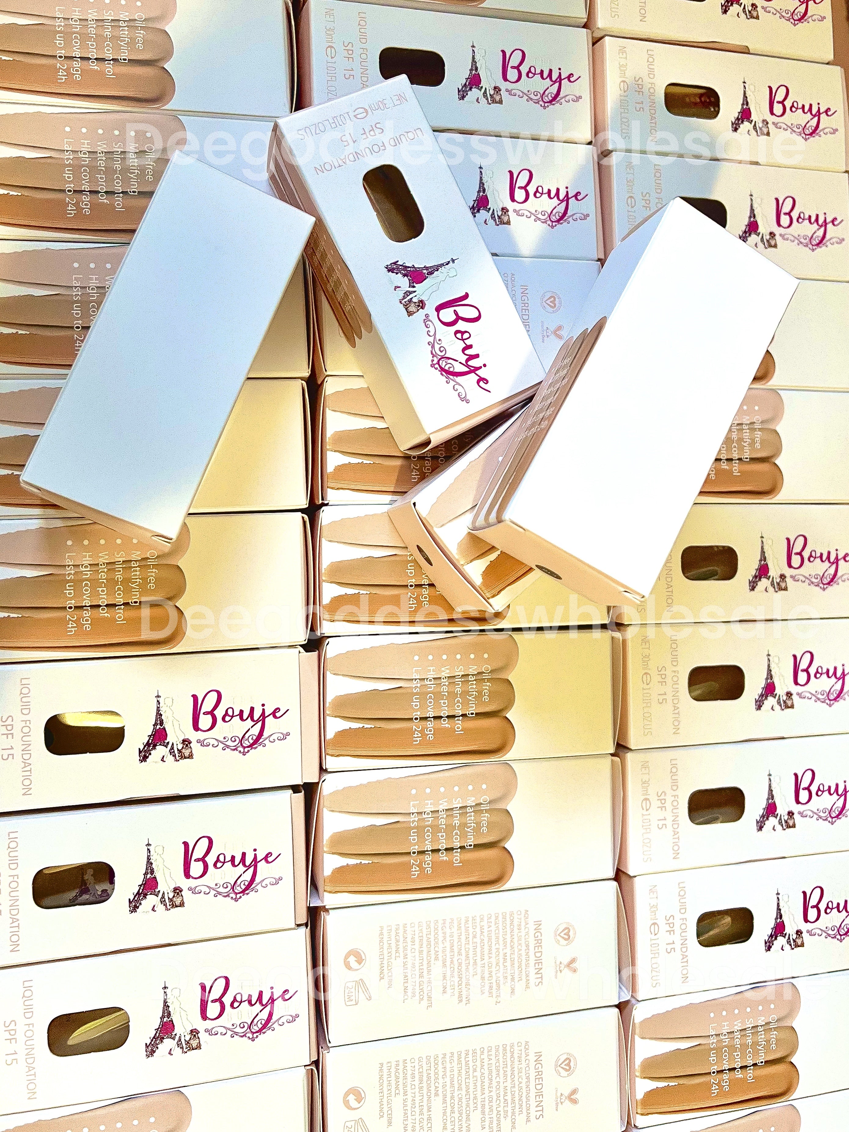 50pcs Private Label Liquid Full Coverage Foundation