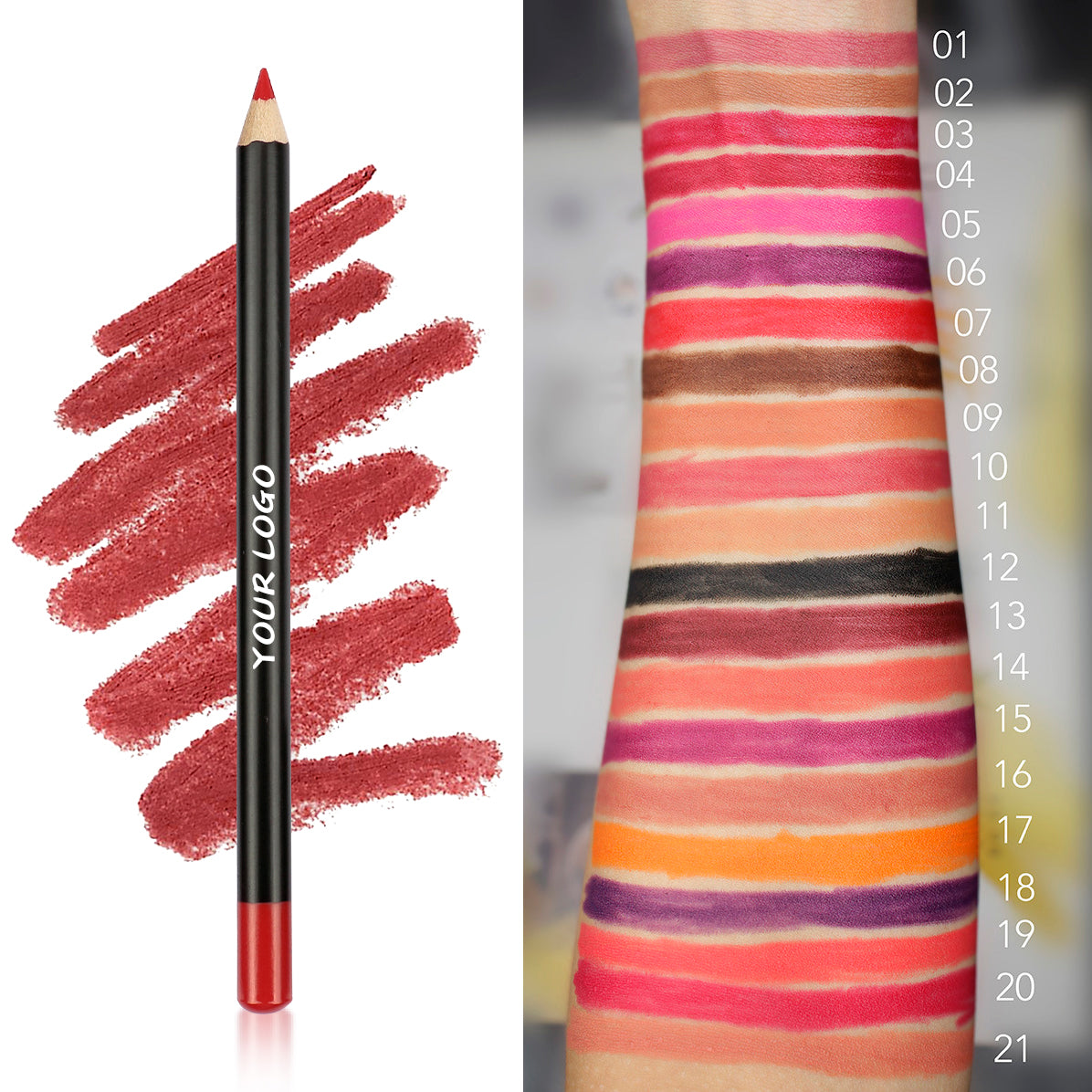 50 Sets Private Label Lip Gloss + Lip Liner Kit