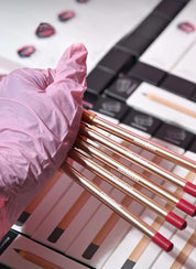 50pcs Private Label Gold Pencil Lip Liner + Sharpener