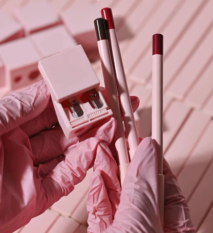 50 Private Label Creamy Lip Liner + Matching Sharpener Set