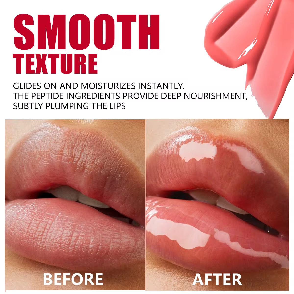 50pcs Private Label Peptide Scented Glossy Lip Tint Balm 2.0