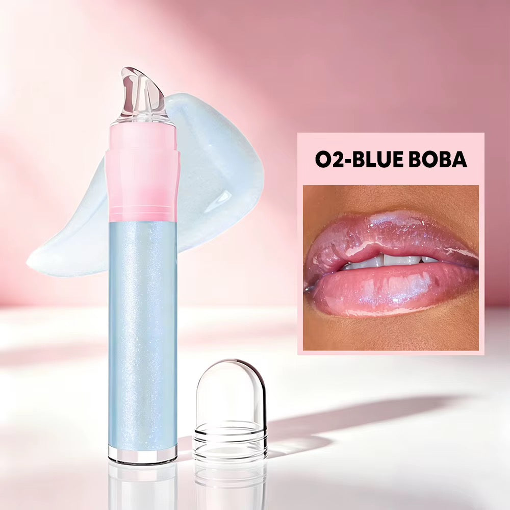50pcs Private Label Fruit Flavor Clear Lip Jelly Gloss