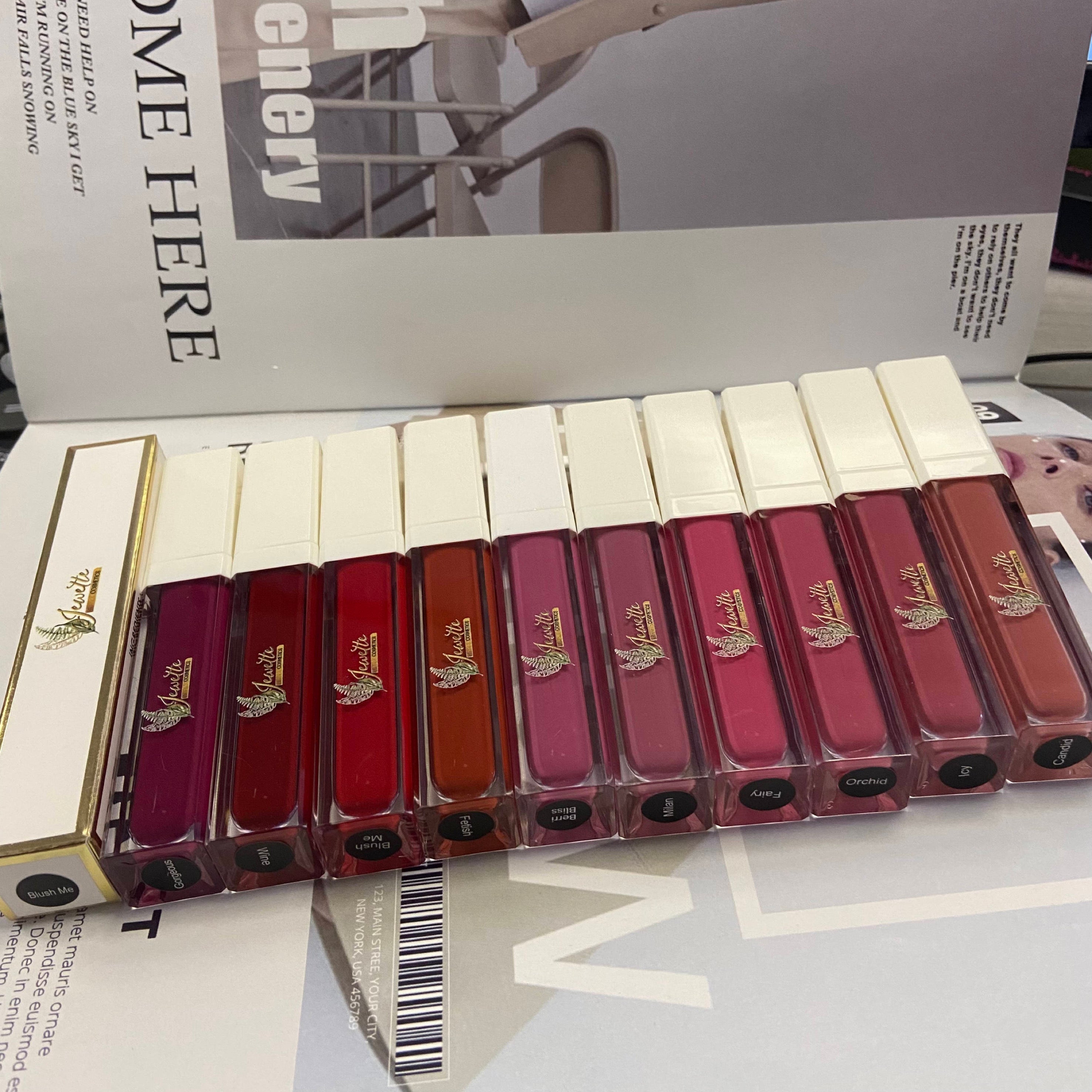 50pcs Private Label Liquid Matte Lipstick