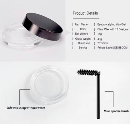 50pcs Private Label Brow Gel