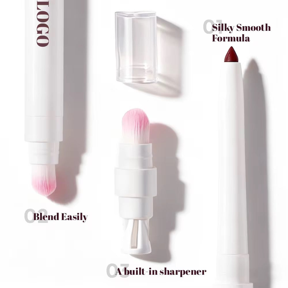 50pcs 3n1 Private Label Creamy Retractable Lip Liner