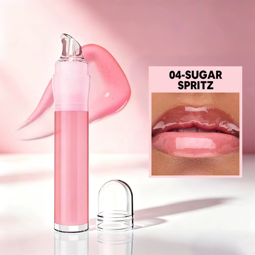 50pcs Private Label Fruit Flavor Clear Lip Jelly Gloss