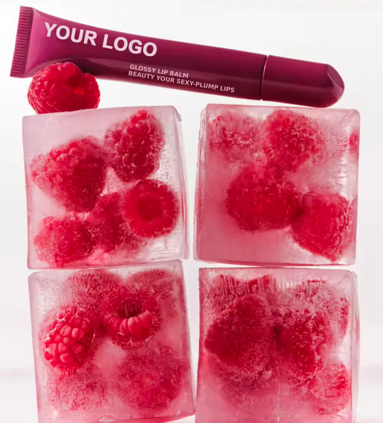 50pcs Private Label Peptide Scented Glossy Lip Tint Balm 1.0