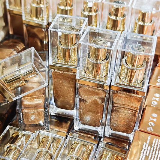 50pcs Private Label Body Glow Highlighter/Shimmer Oil