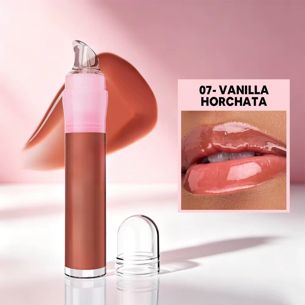 50pcs Private Label Fruit Flavor Clear Lip Jelly Gloss
