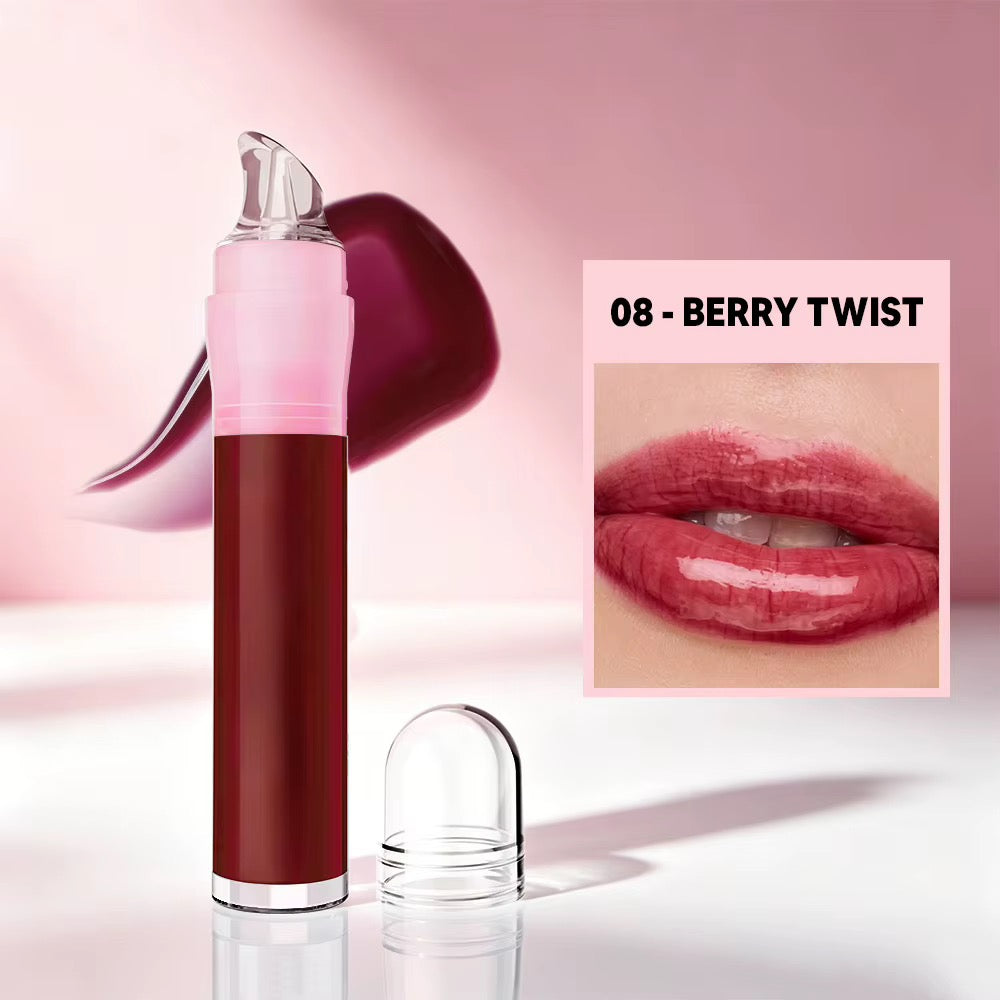 50pcs Private Label Fruit Flavor Clear Lip Jelly Gloss