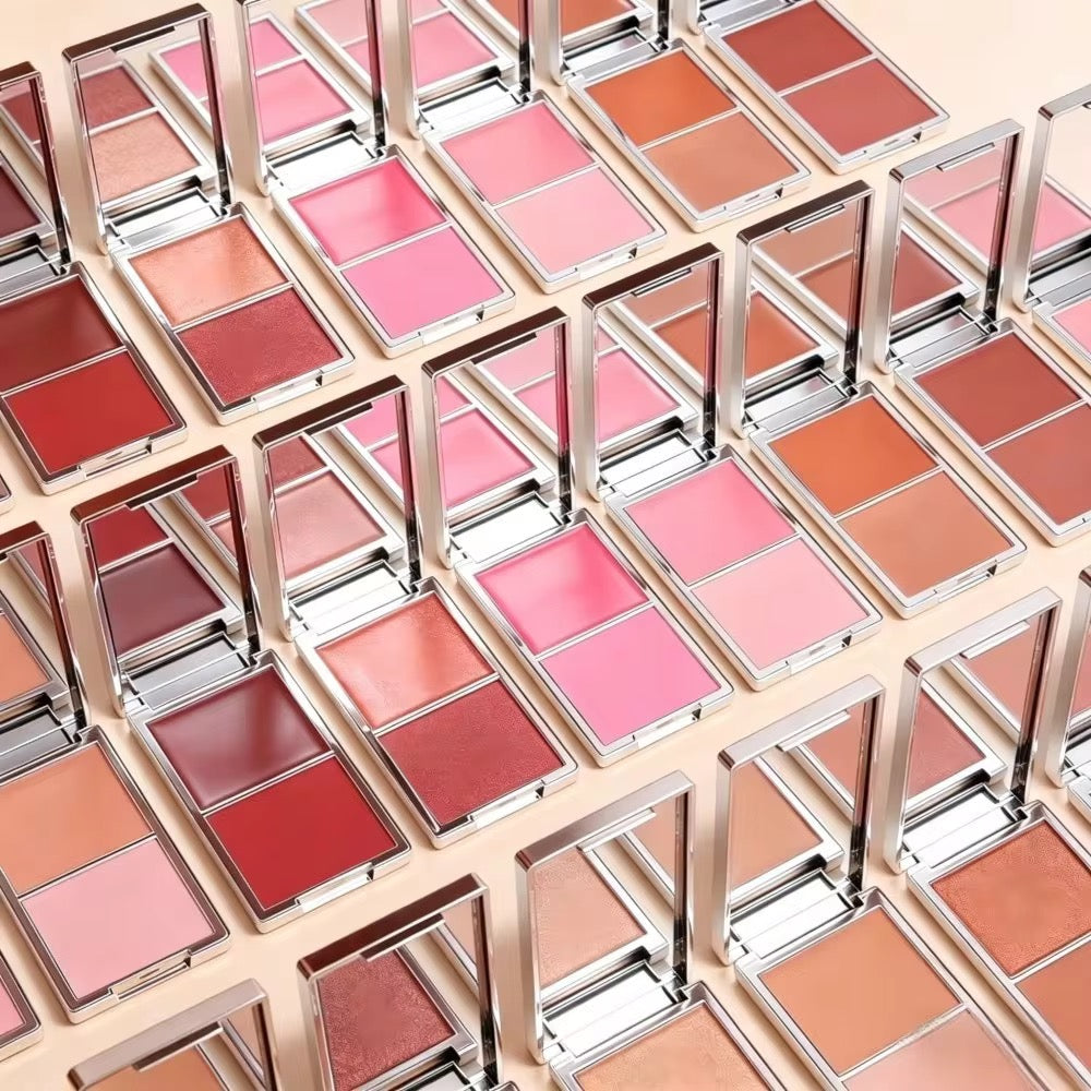 100pcs Private Label 2n1 Makeup Blush Palette