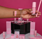 50 Sets Private Label Pink Tube Lip Gloss + Lip Liner Kit