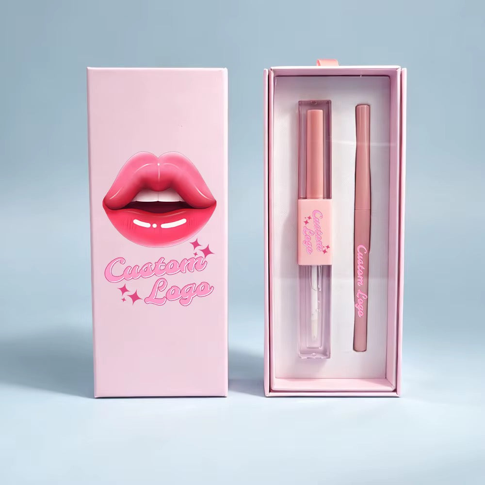 50 Sets Private Label Dual-end Lip Gloss Kit