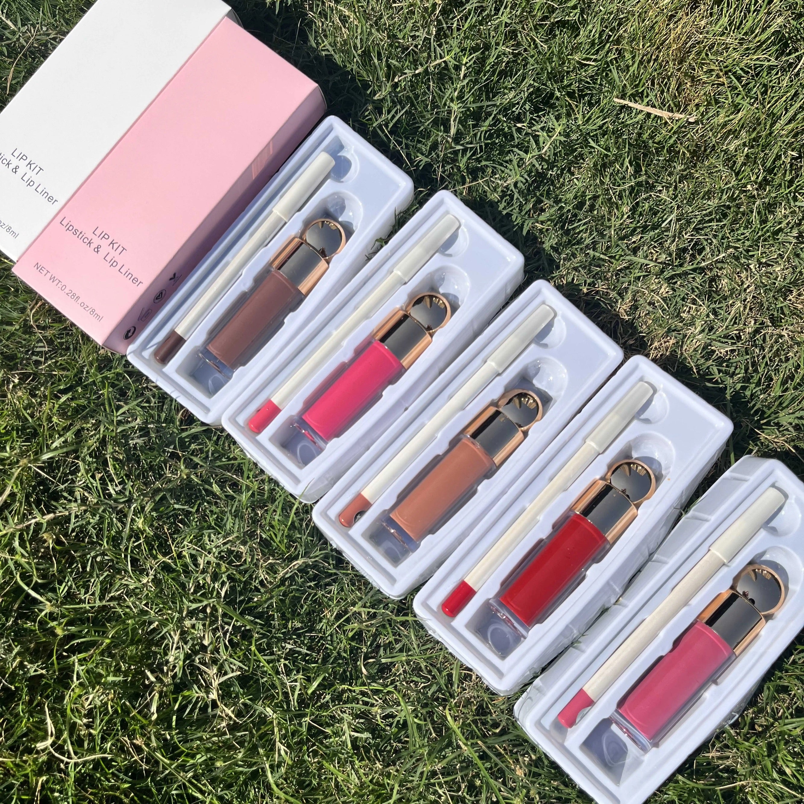 50 Sets Private Label Lipstick + Lip Liner Kit
