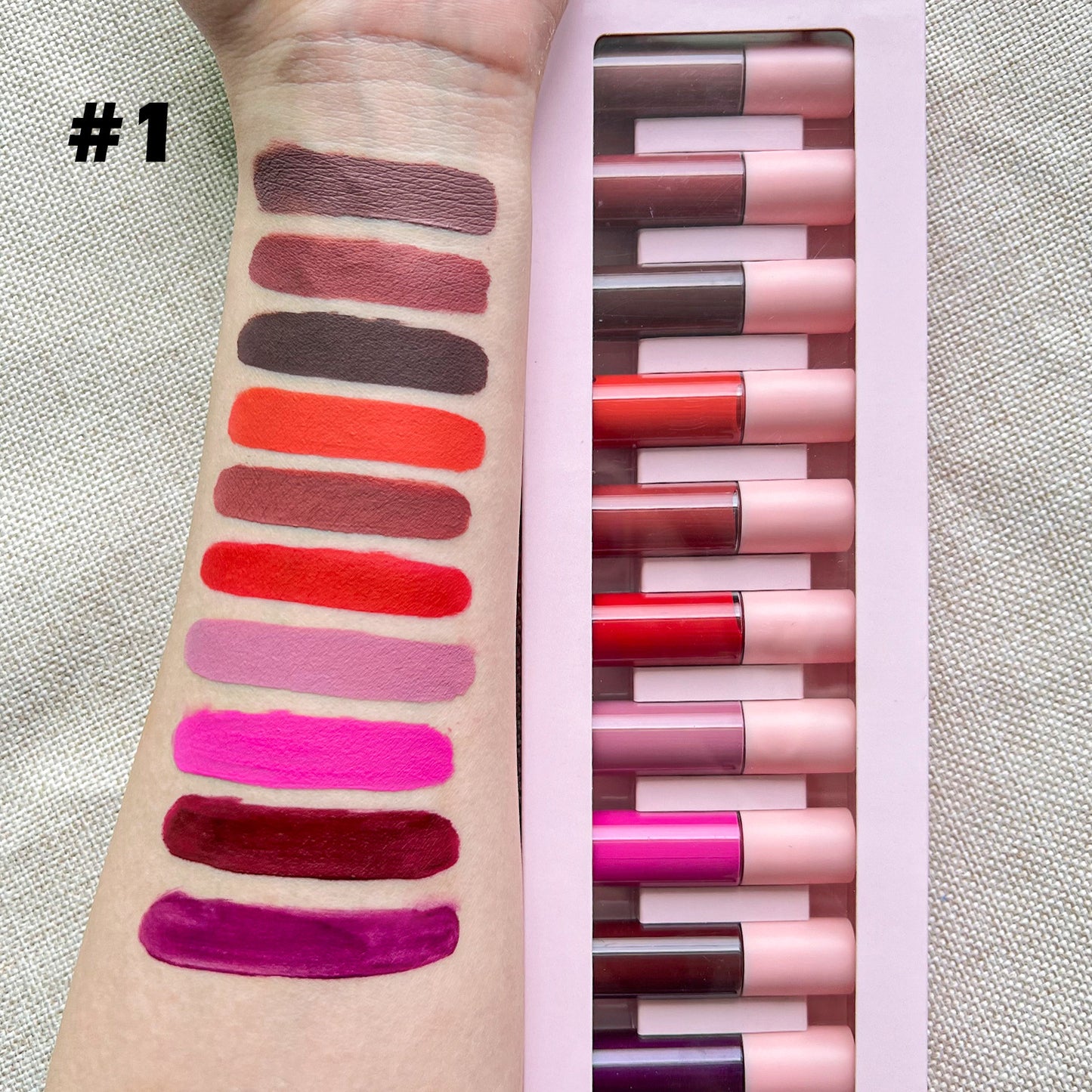 Lipgloss & Matte Lipstick Sample Pack (10pcs)