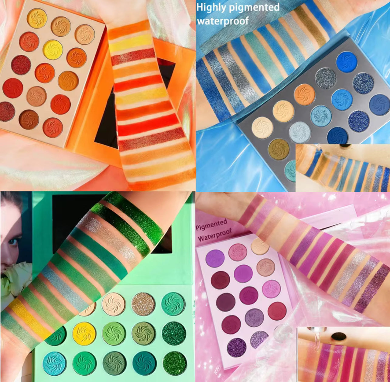 50pcs Private Label Eyeshadow Palette