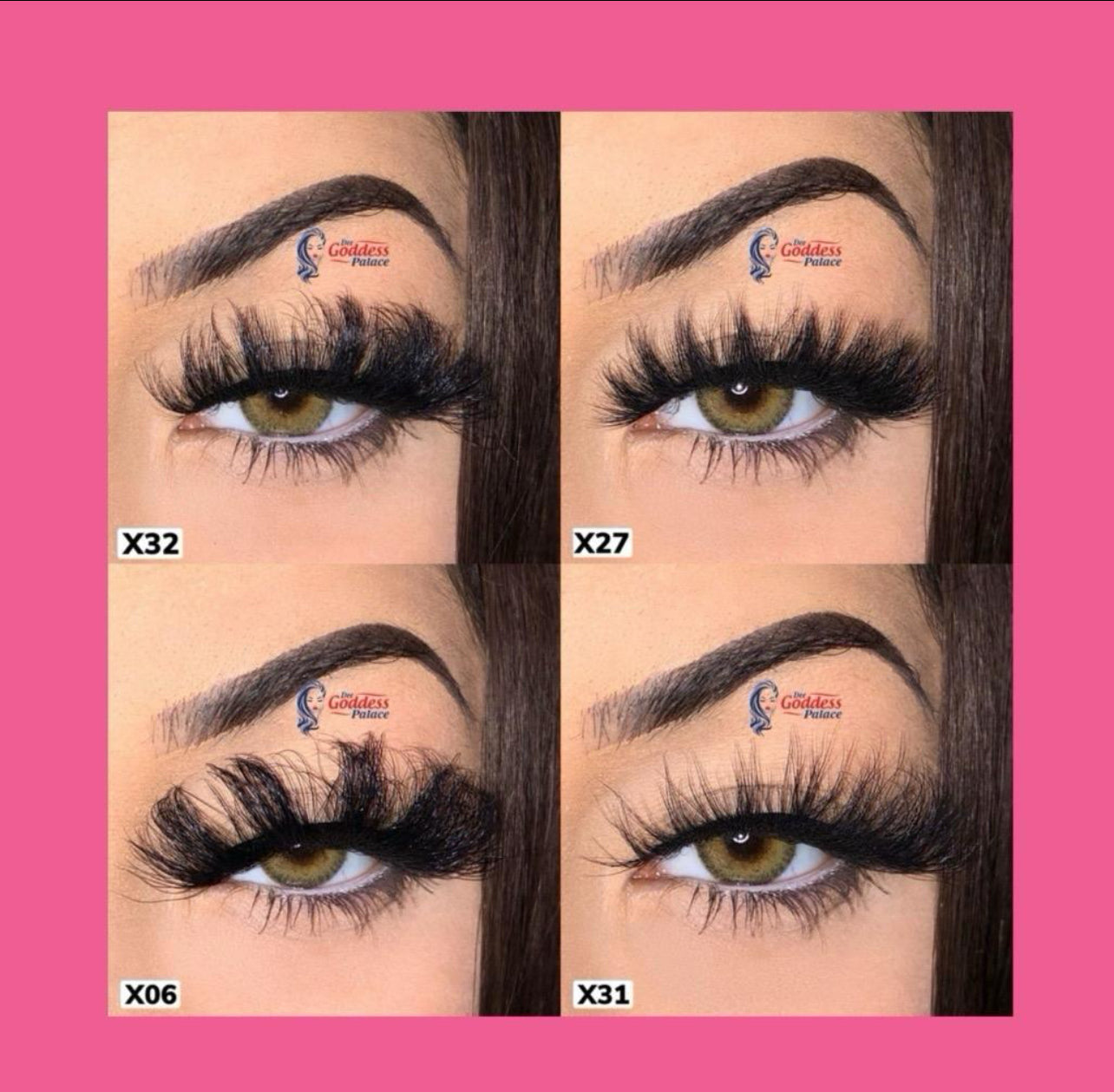 50pcs Wholesale Strip Fluffy Mink Lashes (15-25mm)