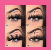 50pcs Wholesale Strip Fluffy Mink Lashes (15-25mm)