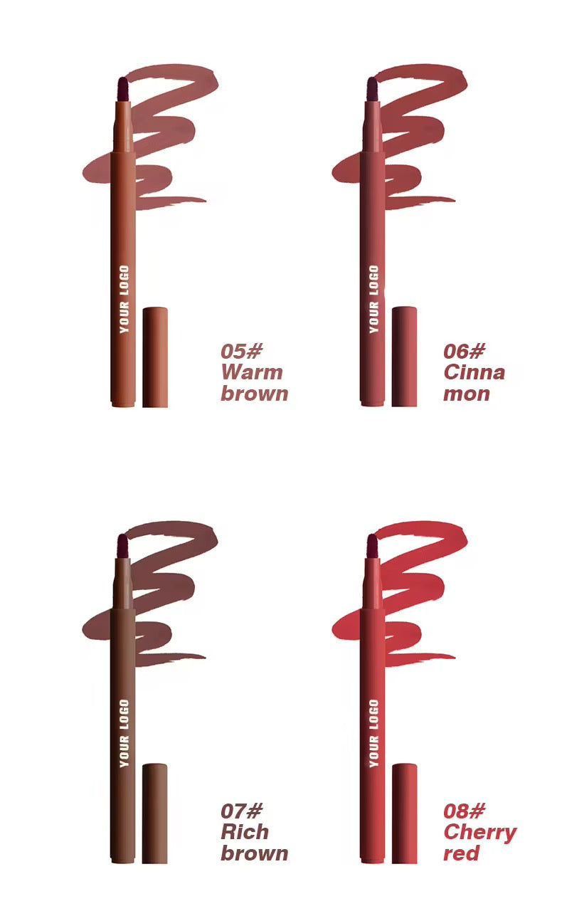 100pcs Private Label Waterproof, Transferproof Velvet Lip Liner