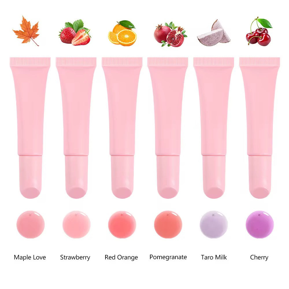 50pcs Private Label PolyPeptide Natural Fruit Gloss Oil