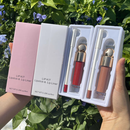 50 Sets Private Label Lipstick + Lip Liner Kit