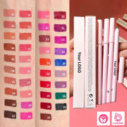 50 Sets Private Label Pink Tube Lip Gloss + Lip Liner Kit