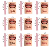 50 Sets Private Label Squeeze Tube Lip Gloss Kit