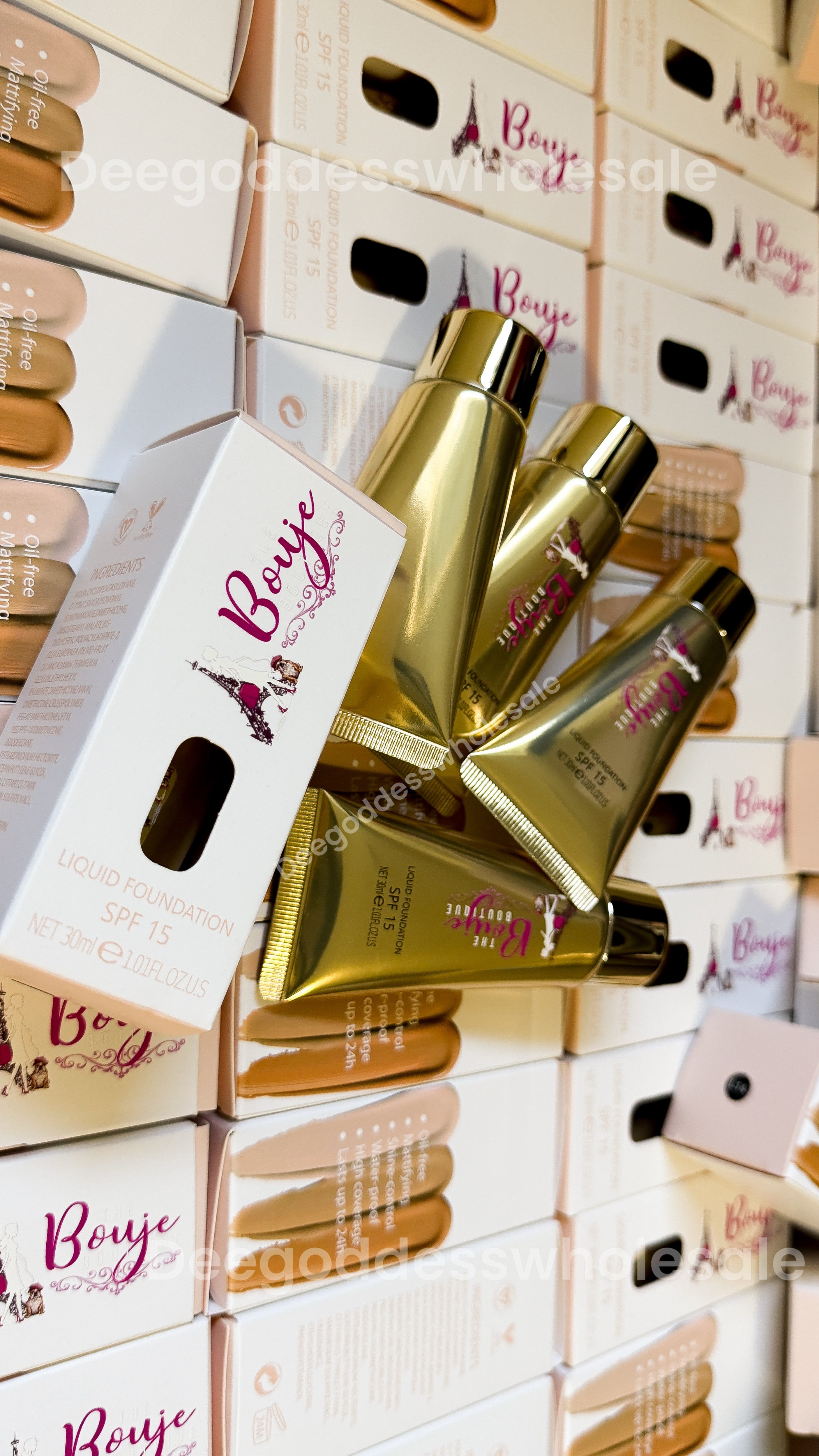 50pcs Private Label Liquid Full Coverage Foundation