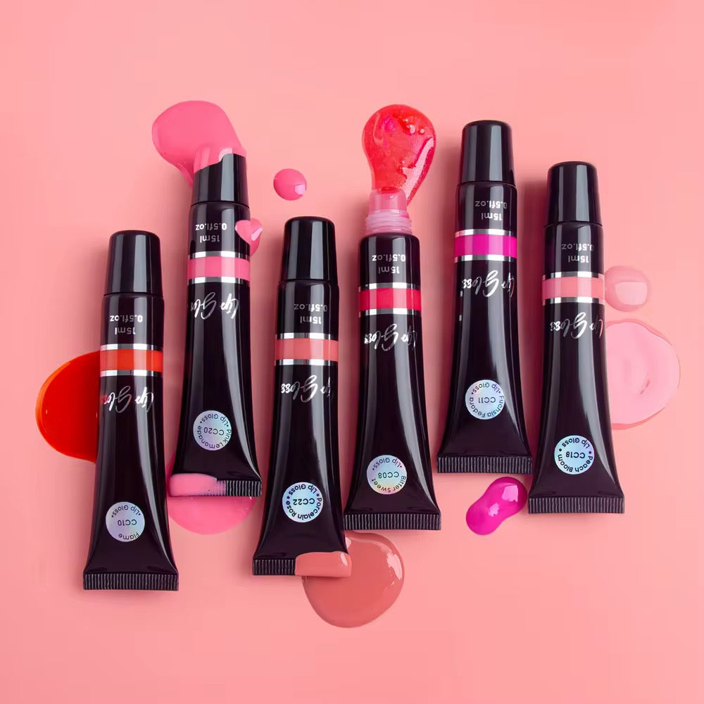 50pcs Private Label Shiny Plump Lip Gloss