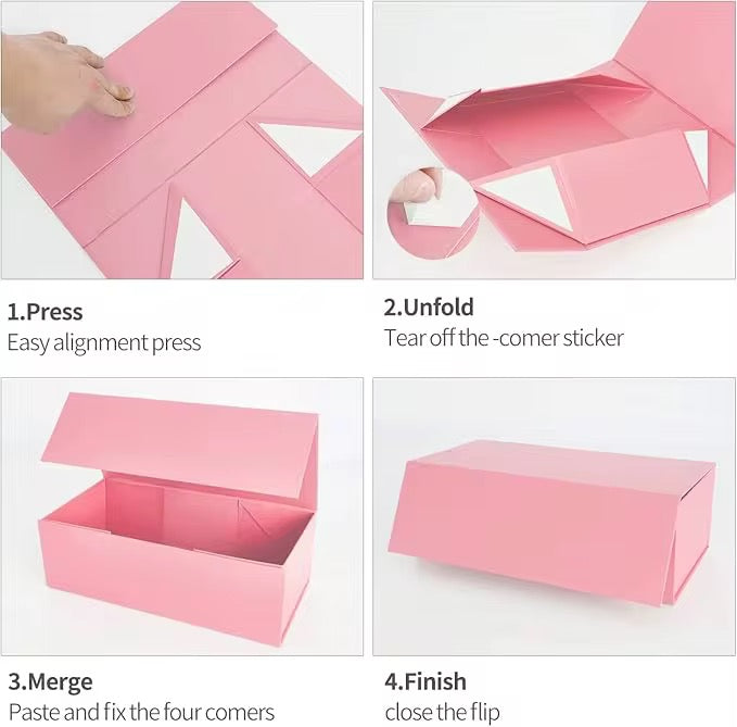 50pcs Private Label Packaging Bags/Boxes