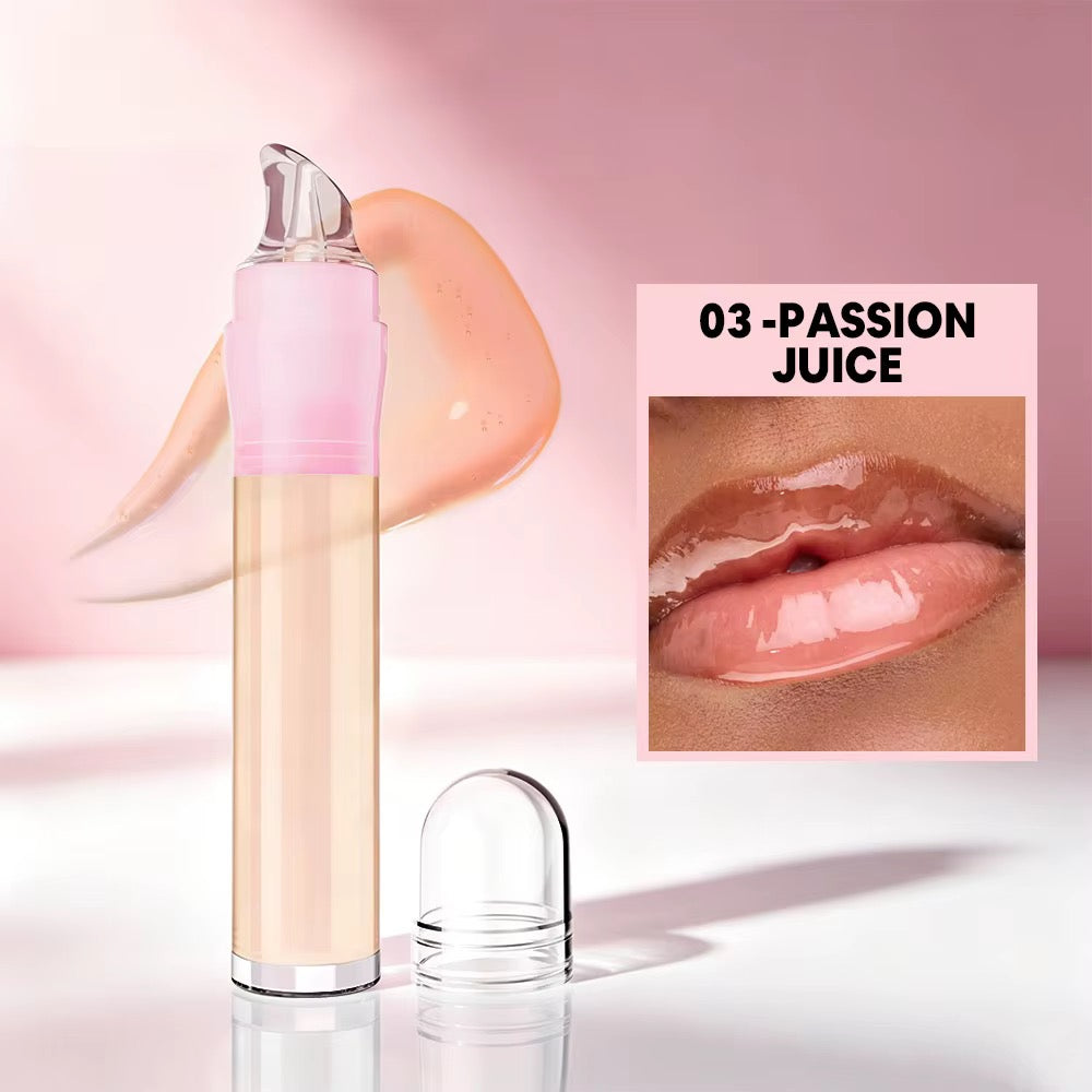 50pcs Private Label Fruit Flavor Clear Lip Jelly Gloss