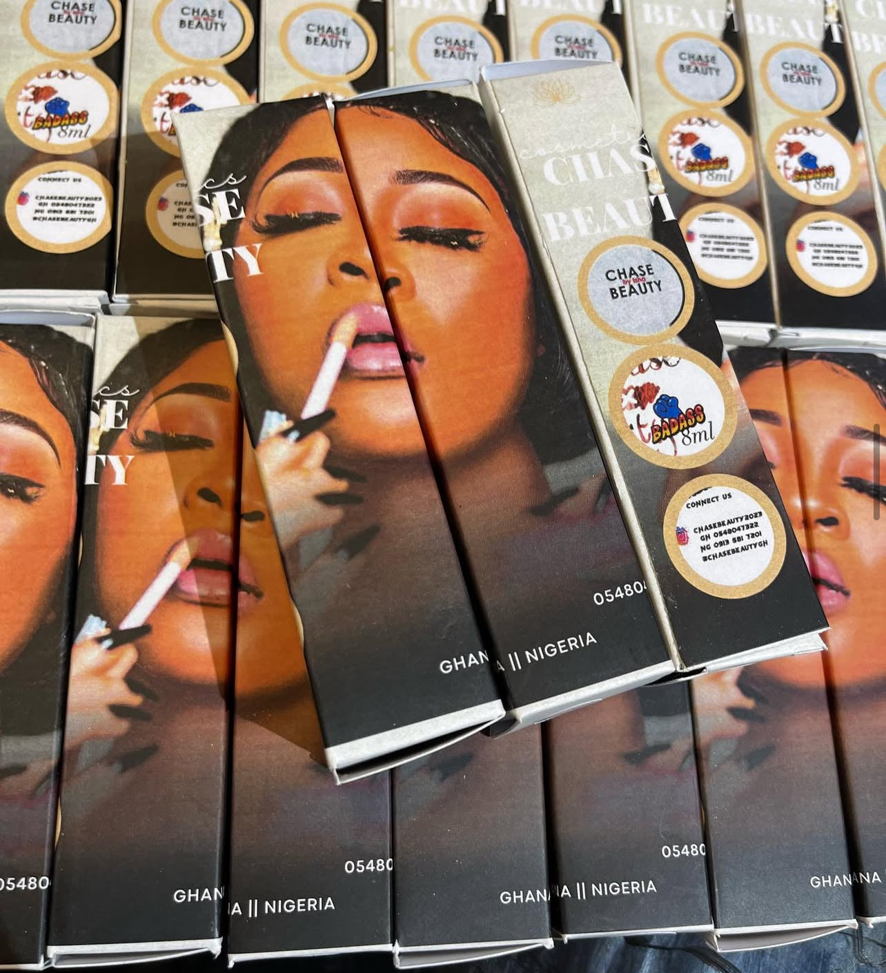 50pcs Private Label Empty Lipgloss Box Packaging