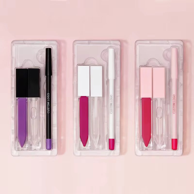 50 Sets Private Label 3-in-1 Lipstick Kit