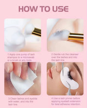 50pcs Private Label Eyelash Foaming Cleanser