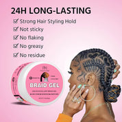 50pcs Private Label Braid and Locs Pomade Gel (500g)