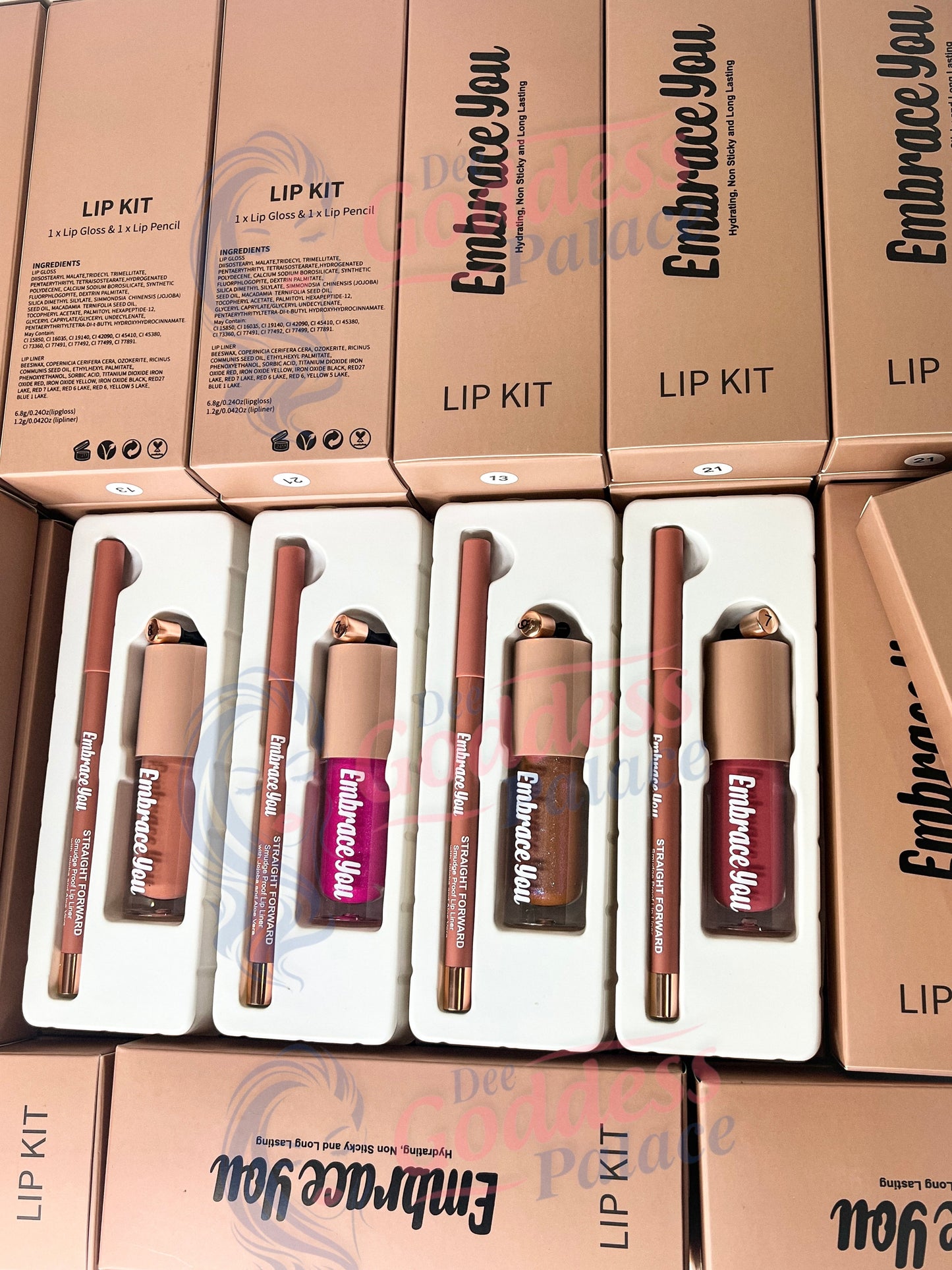 50 Sets Private Label Lip Gloss Kit