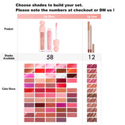 50 Sets Private Label Hydrating Lipgloss / Matte Lipstick Kit