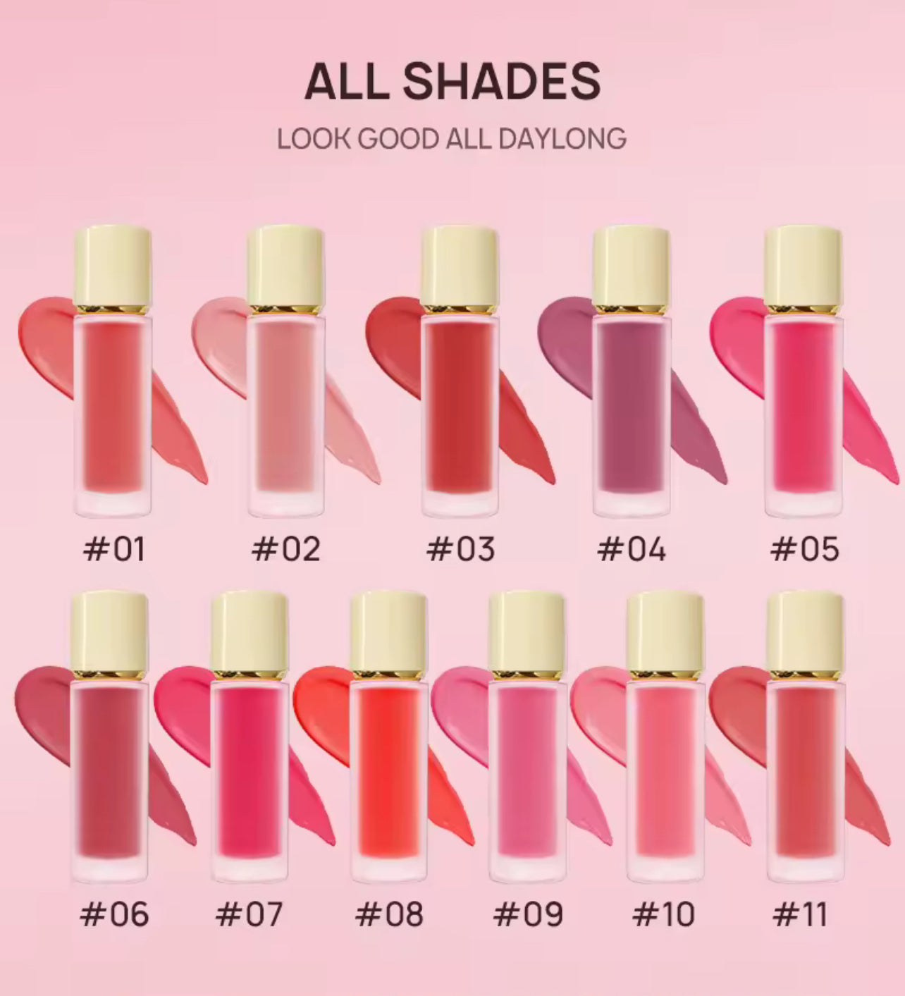 50pcs 3-in-1 Private Label Liquid Cream Blush
