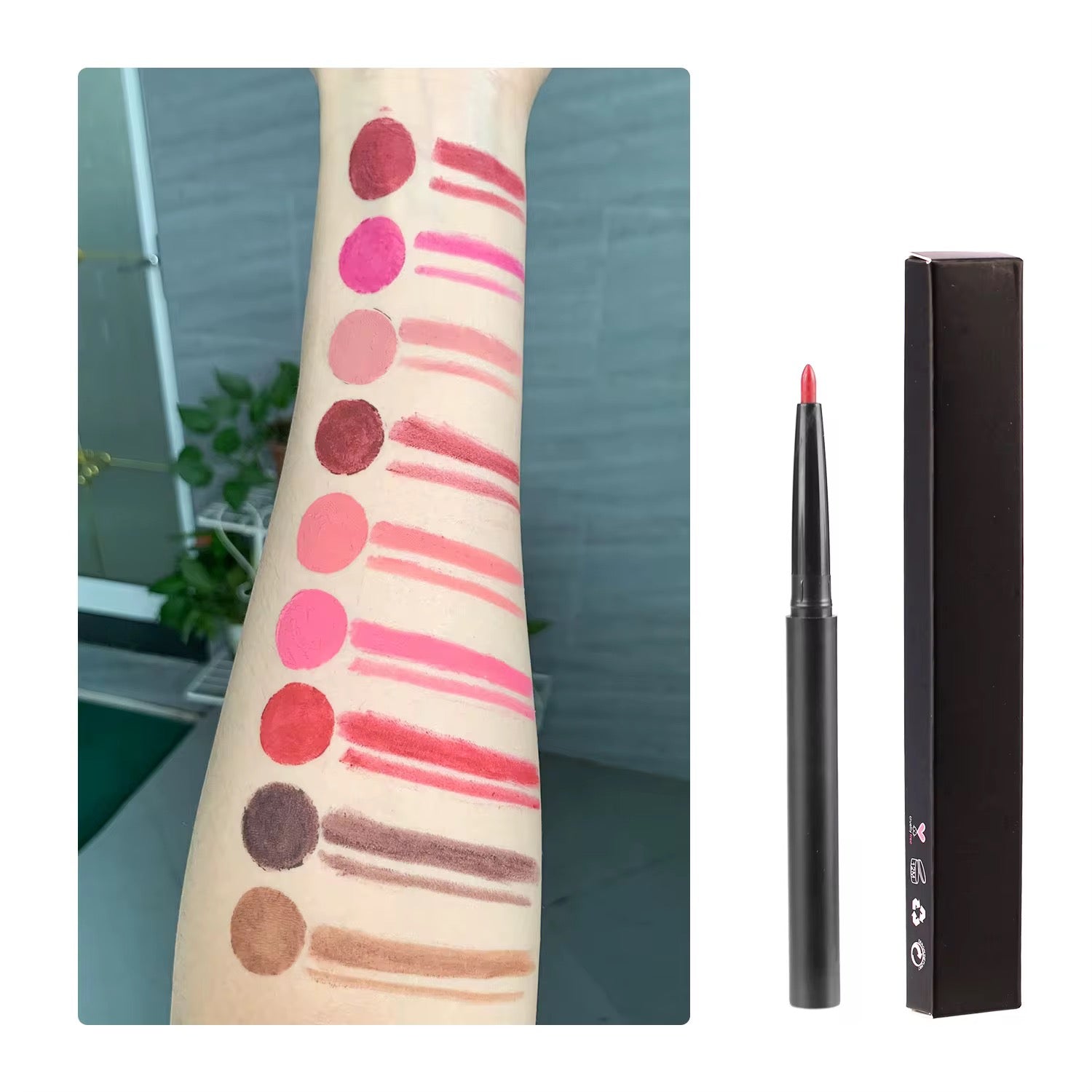 50pcs Private Label Black Retractable Lip Liner