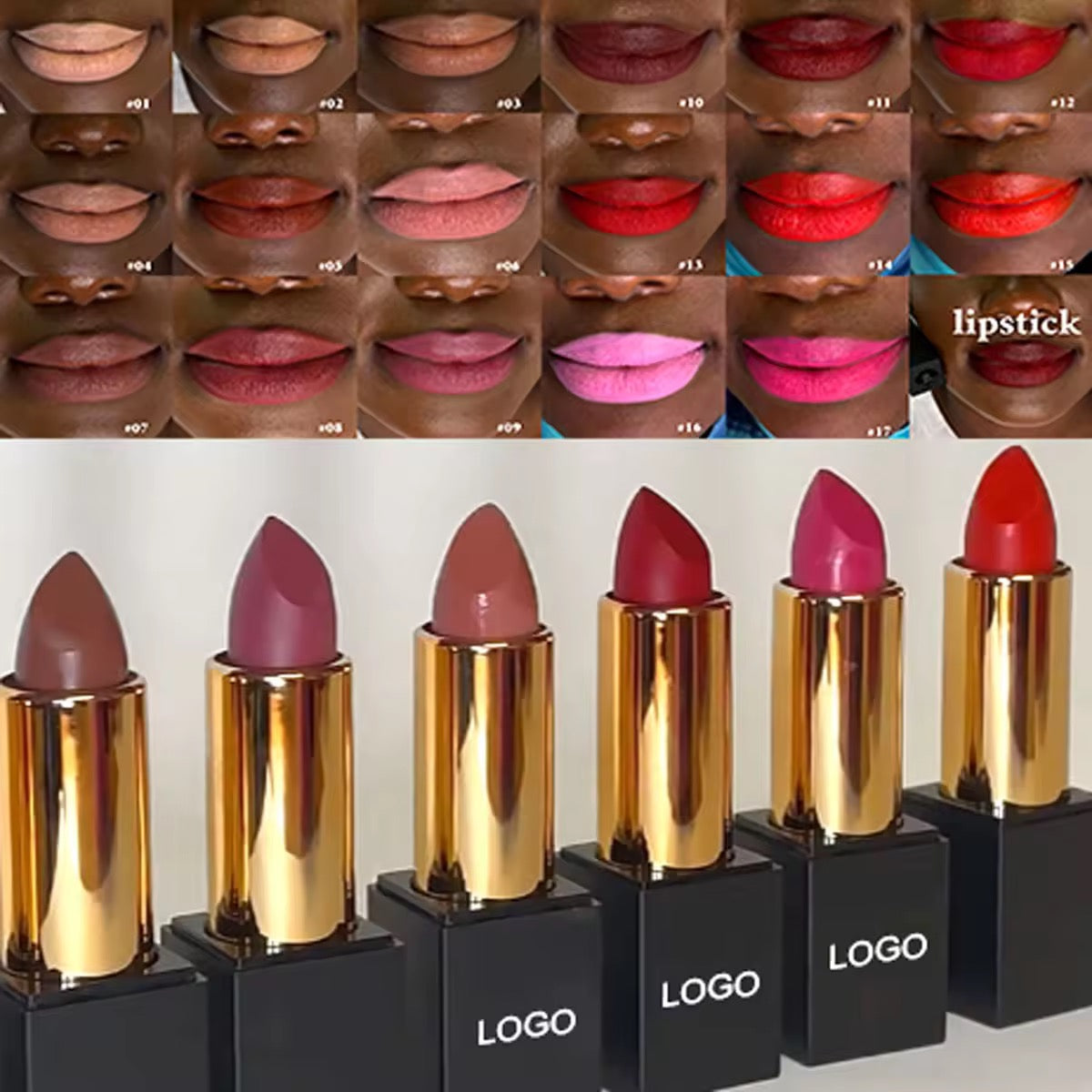 50pcs Private Label Creamy Lipstick