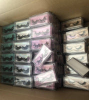 50pcs Wholesale Strip Fluffy Mink Lashes (15-25mm)