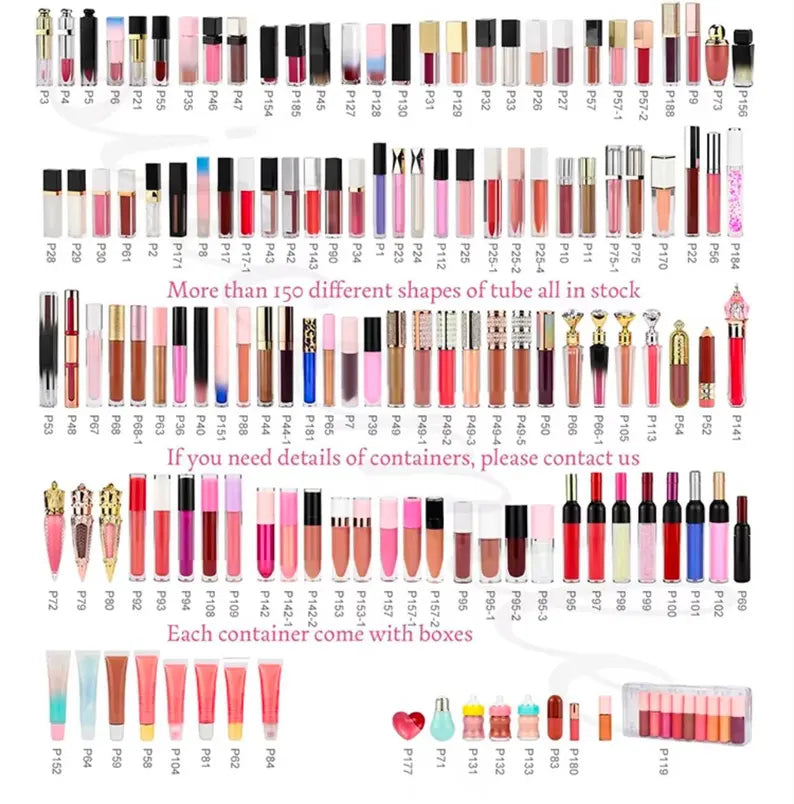 50 Sets Private Label Matte Lipstick Kit