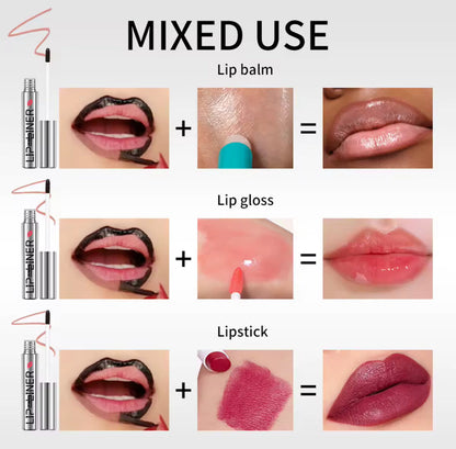 50pcs Private Label Waterproof Stay Peel Off Liquid Lip Liner Stain