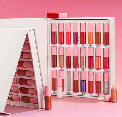 Lipgloss & Matte Lipstick Sample Pack (24pcs)