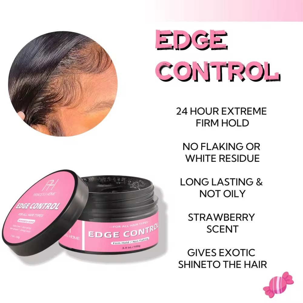 50pcs Private Label Firm Hold Non Greasy Edge Control (100g)