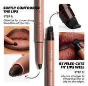50pcs Private Label Peptide Retractable Dual-Action Lip Liner