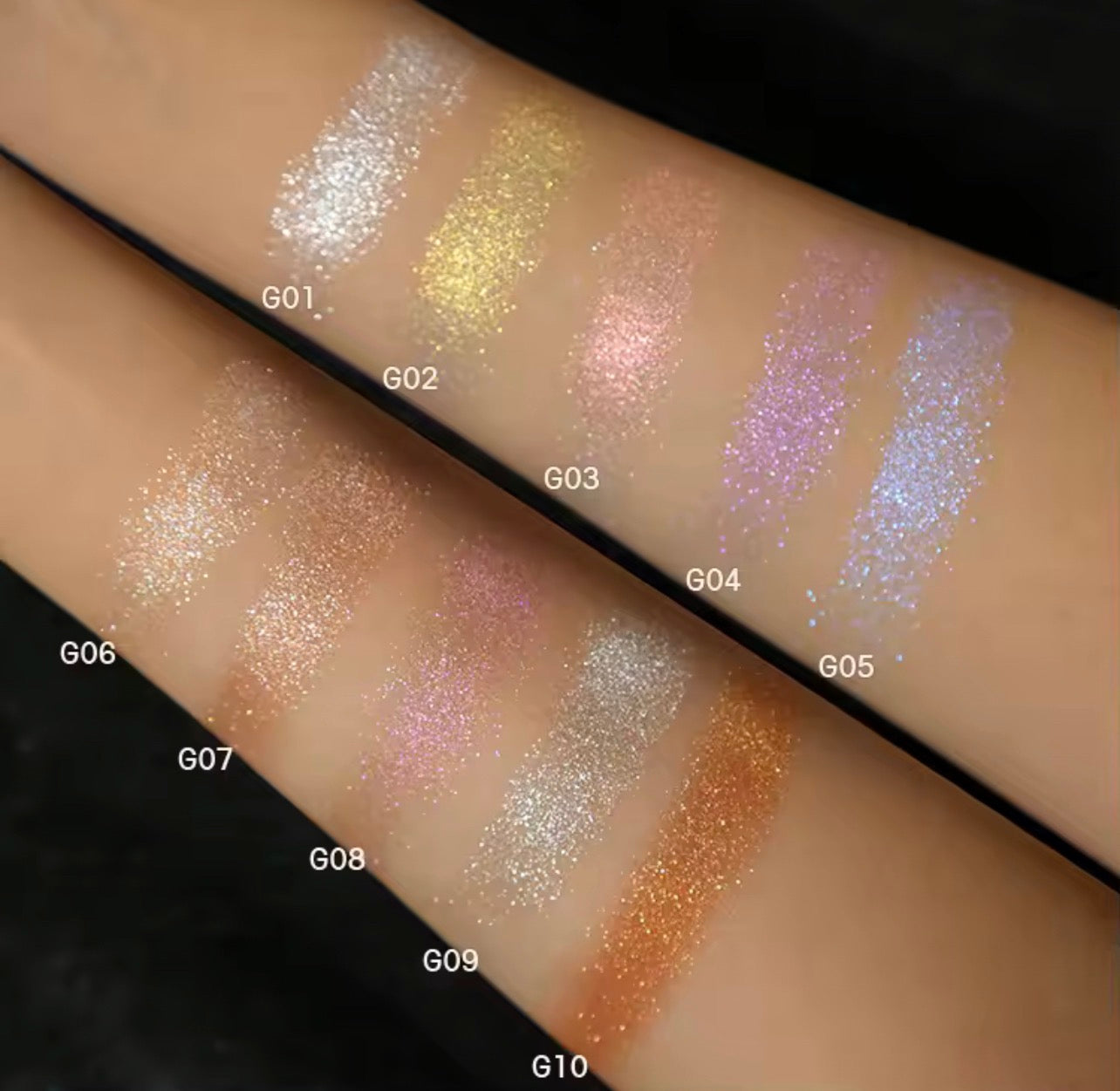 50pcs Private Label Multifunctional Glitter Highlighter
