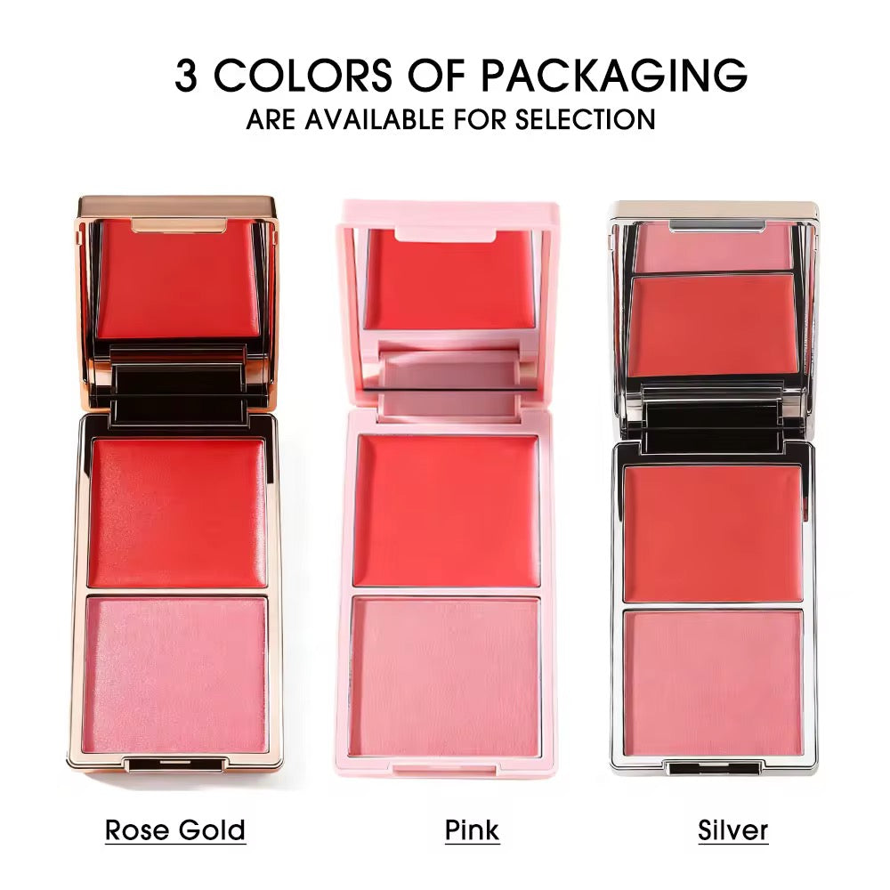 100pcs Private Label 2n1 Makeup Blush Palette